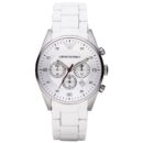 Emporio Armani Men's Chronograph Tazio White Watch - AR5859